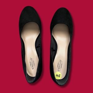 NWOT Seychelles Black Rhinestone Wedges Size 9
